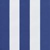 vidaXL Cuscino per Panca Bianco e Blu 150x50x7 cm in Tessuto Oxford
