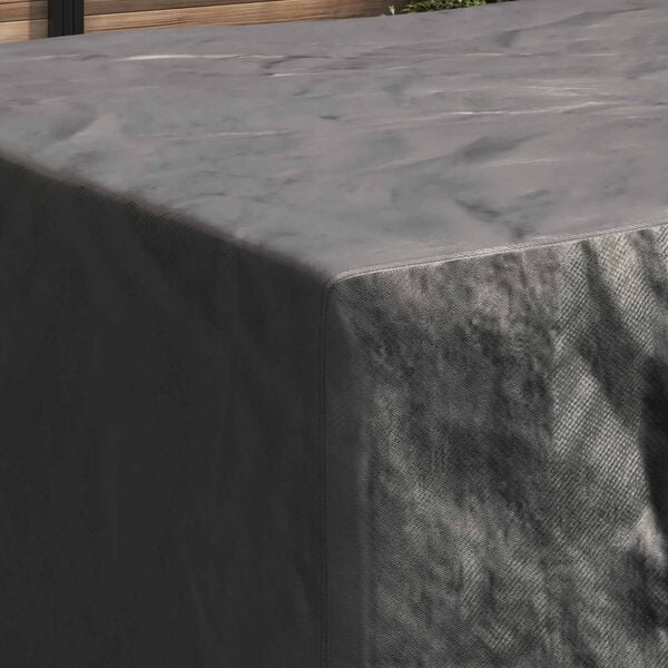 vidaXL Copertura per mobili Tinta unita Nero 220 x 190 x 85 cm 600D