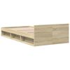 vidaXL Giroletto Cassetto Rovere Sonoma 90x190 cm Legno Multistrato