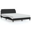 vidaXL Giroletto Dover Nero e Bianco 140x190 cm in Similpelle
