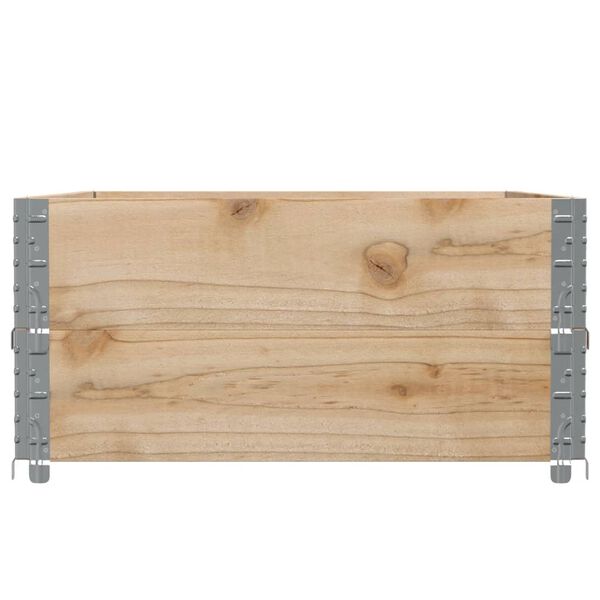 vidaXL Fioriera da Giardino Marrone 120x80 cm Legno Massello di Pino