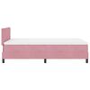 vidaXL Letto a molle con materasso Rosa 120 x 190 cm Velluto