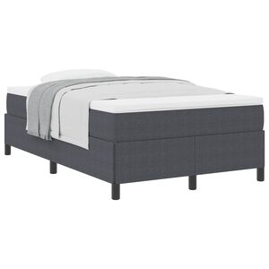 vidaXL Letto a molle Grigio scuro 120 x 190 cm Tessuto in Cords