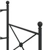 vidaXL Divano Letto Estraibile senza Materasso Nero 90x190 cm Acciaio