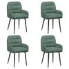 vidaXL Sedie da pranzo 4 pcs Velluto (V) Verde Mare 59 x 59,5 x 90 cm