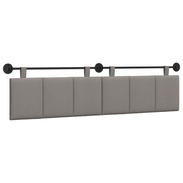 vidaXL Testata appesa Montaggio a parete Talpa 210 x 55 x 5 cm Tessuto