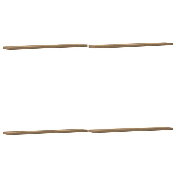 vidaXL Ripiani per Libreria 4 pz Rovere Sonoma 60x10x1,5 cm Truciolato