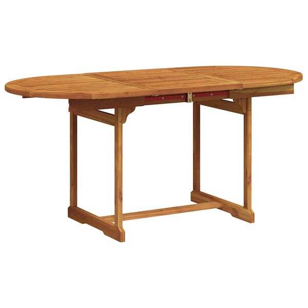 vidaXL Set Pranzo da Giardino 7pz Legno Massello di Acacia e Textilene