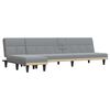 vidaXL Divano Letto a L Grigio Chiaro 255x140x70 cm in Tessuto