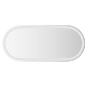 vidaXL Specchio da bagno LED Trasparente 80 x 35 cm vetro temperato