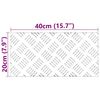 vidaXL Gradini per Scale 2 pcs Argento 40 x 20 cm Alluminio