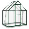 vidaXL Telaio Serra con Base Verde 169x114x202 cm in Alluminio