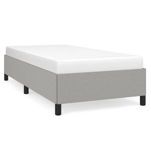 vidaXL Giroletto senza Materasso Grigio Chiaro 80x200 cm Tessuto