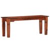 vidaXL Panca 110 cm in Legno Massello di Acacia