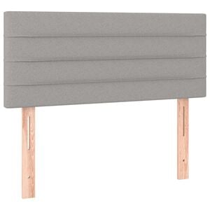 vidaXL Testiera Grigio Chiaro 80x5x78/88 cm in Tessuto