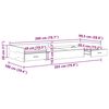 vidaXL Struttura del letto Bianco 100 x 200 cm Legno multistrato