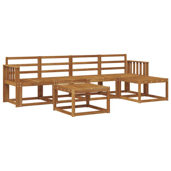 vidaXL Set di divani da esterno 6 pcs Naturale