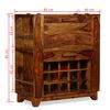 vidaXL Mobile Bar in Legno Massello di Acacia 85x40x95 cm