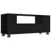 vidaXL Mobile Porta TV Nero 120x35x48 cm in Legno Multistrato