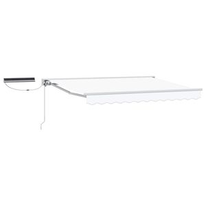vidaXL Tettuccio Elettrico Retrattile Bianco 3,5 x 2 m