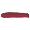 vidaXL Cuscino per panca pallet Rosso Vino 100 x 40 x 8 cm