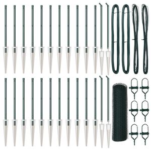 vidaXL Palo della recinzione Verde