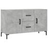 vidaXL Credenza Grigio Cemento 100x36x60 cm in Legno Multistrato
