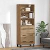 vidaXL Credenza con cassetto Rovere artigianale 69,5 x 34 x 180 cm