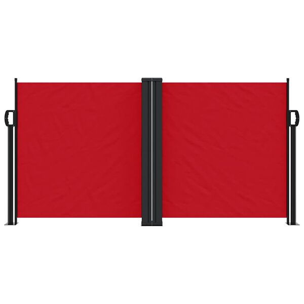vidaXL Tenda da Sole Laterale Retrattile Rossa 120x1200 cm