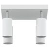 vidaXL Faretto da soffitto Bianco 26 x 26 x 16,5 cm Metallo