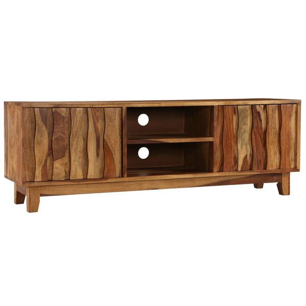 vidaXL Mobile Porta TV in Legno Massello di Acacia 118x30x40 cm