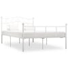 vidaXL Giroletto Bianco in Metallo 160x200 cm