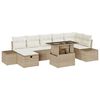 vidaXL Set Divano da Giardino 8 pz polyrattan
