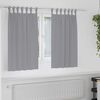 vidaXL Tende Blackout con Anelli 2 pcs Grigio chiaro 140 x 140 cm