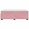 vidaXL Struttura del letto con materasso Rosa 120 x 190 cm Tessuto