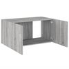 vidaXL Armadietto da Parete Grigio Sonoma 80x39x40cm Legno Multistrato