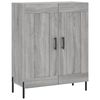 vidaXL Credenza Grigio Sonoma 69,5x34x180 cm in Legno Multistrato
