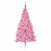 vidaXL Albero di Natale artificiale con luci integrate Rosa 180 cm PVC