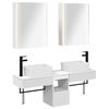 vidaXL Set di Armadi da Bagno 5 pz Bianco Legno ingegnerizzato