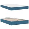 vidaXL Struttura letto con materasso con materasso 2 pcs Blu Velluto