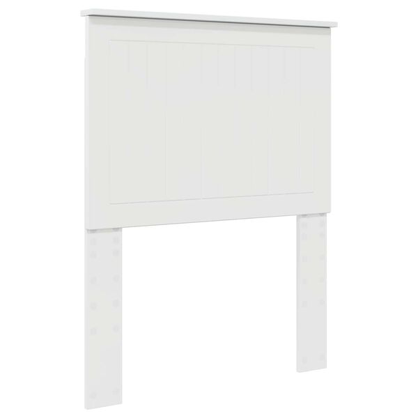 vidaXL Testiera con testiera Bianco Lucido 75 cm Legno multistrato