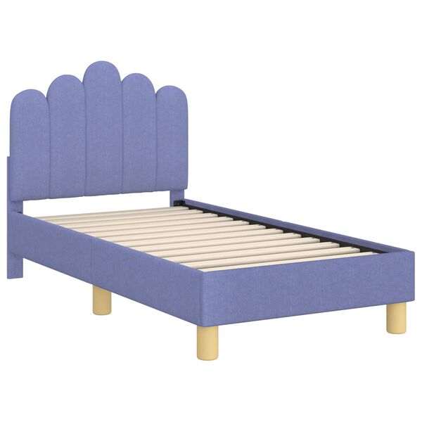 vidaXL Struttura letto per bambini con testata Blu jeans 70 x 140 cm