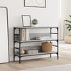 vidaXL Tavolo Consolle Grigio Sonoma 100x32x75 cm in Legno Multistrato