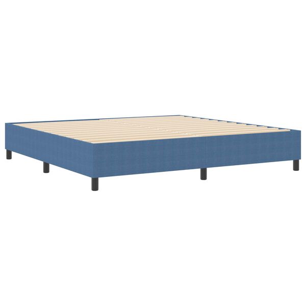 vidaXL Struttura letto piattaforma Blu 200 x 200 cm Tessuto in Cords