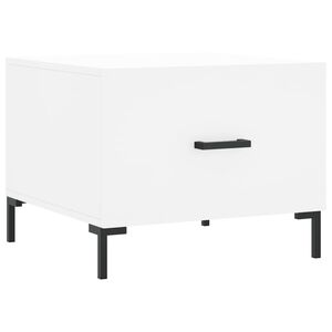 vidaXL Tavolino da Salotto Bianco 50x50x40 cm in Legno Multistrato