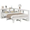 vidaXL Letto Libreria senza Materasso Bianco 140x190 cm Legno di Pino