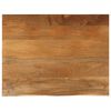 vidaXL Piano Tavolo Bordi Vivi 100x80x3,8cm in Legno Massello di Mango