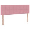 vidaXL Letto con Contenitore con materasso Rosa 140 x 200 cm Velluto
