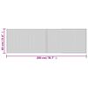 vidaXL Tappeto Rettangolare Naturale Chiaro 60x200 cm in Bamb&ugrave;