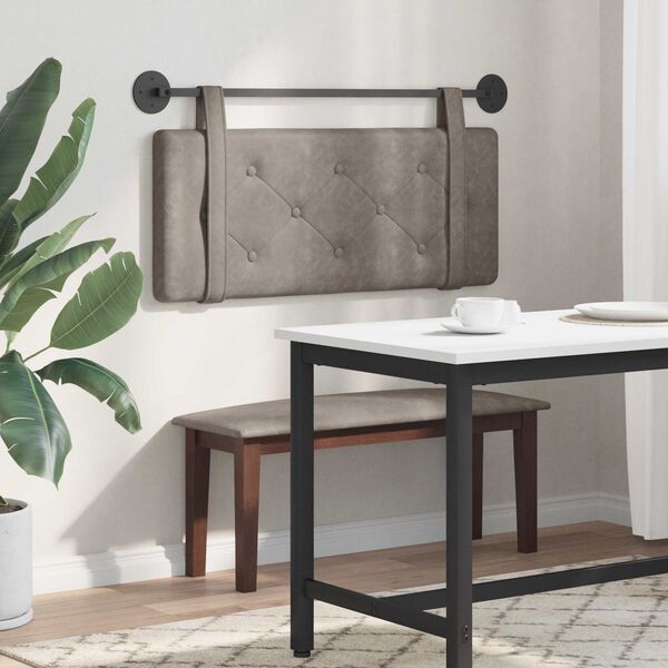 vidaXL Testata appesa Montaggio a parete Grigio 100 cm PU Antico